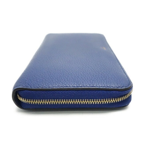 Celine Wallet Round Zip Long Calf Leather Navy Blue - Picture 5 of 6